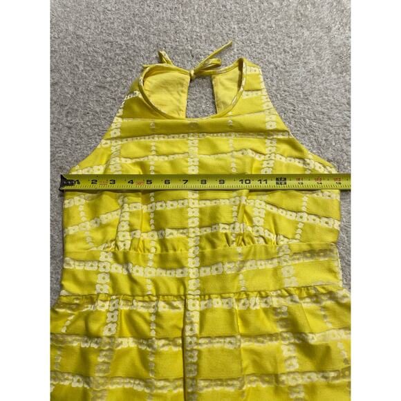 J. Crew Collection Dress Sz 0 Sheath Floral Keyhole Pockets Yellow Silk MSRP$298 - Picture 4 of 12